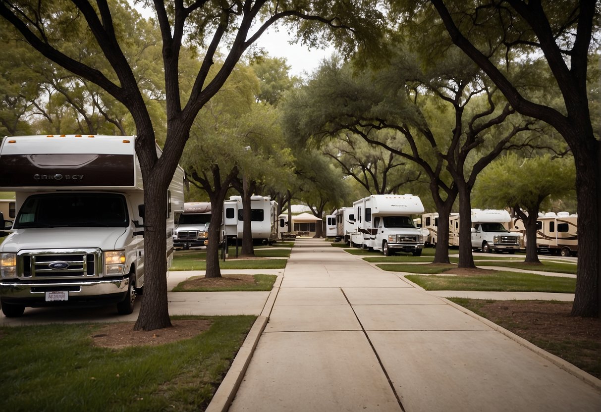 A variety of RV parks in Dallas, TX, ranging from basic to luxury amenities. Well-maintained grounds, spacious sites, and convenient facilities